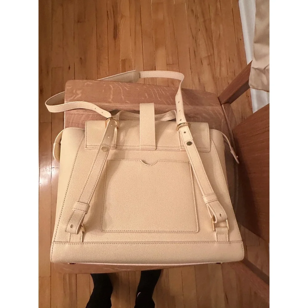 Senreve Maestra Purse Backpack Convertible Pebbled‎ Leather Crossbody